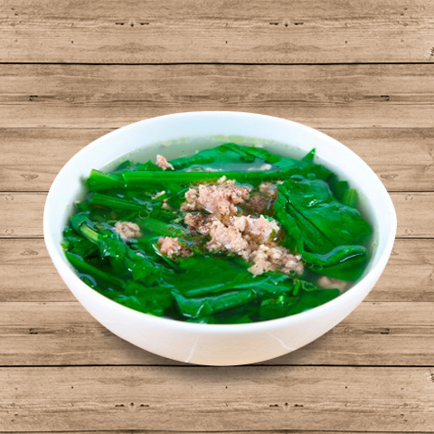 Canh cải xanh thịt bằm - Suất Ăn Công Nghiệp Bến Lức (An Lạc Phát) - Công Ty TNHH Thực Phẩm Bếp 5 Giây